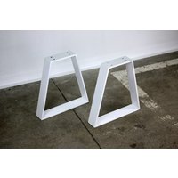 Bankbeine Bankkufen Tischbeine Tischgestell Tischkufen Couchtischkufen Stahl Metall Weiss Industrial Tisch Bank Sitzbank Couchtisch R2M von modernLOFTart