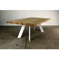 Bankbeine Bankkufen Tischbeine Tischgestell Tischkufen Couchtischkufen Stahl Metall Weiss Industrial Tisch Bank Sitzbank Couchtisch V1M von modernLOFTart