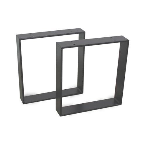 modernLOFTart Bankbeine Tischbeine - DIY Möbelfüße 60x10cm Anthrazit - Moderner Industrie-Look für Ihr Wohnzimmer - Metall Industrial Tisch Bank Sitzbank Couchtisch Kufen - Breite 20cm, Höhe 42cm von modernLOFTart