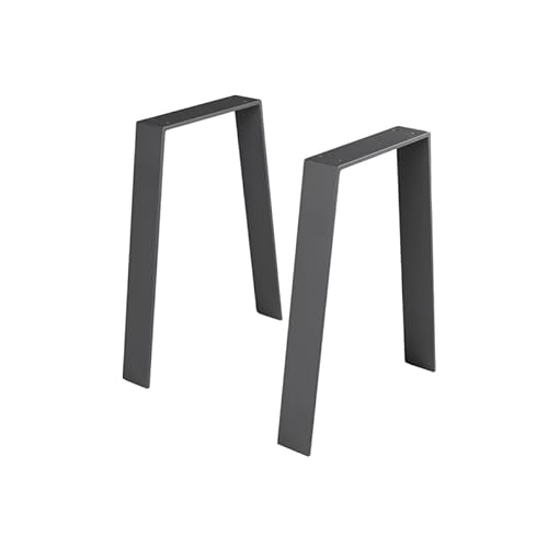 modernLOFTart Tischbeine Metall Tischkufen 2 Stück - Tischgestell Metall aus 1cm Dickem Flachstahl Gefertigt - Tischfüße für Couchtisch, Bank Tisch, Couchtisch Füße von modernLOFTart
