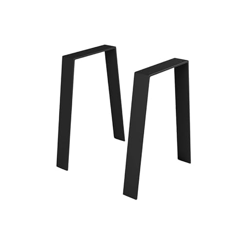 modernLOFTart Tischbeine Metall Tischkufen 2 Stück - Tischgestell Metall aus 1cm Dickem Flachstahl Gefertigt - Tischfüße für Couchtisch, Bank Tisch, Couchtisch Füße von modernLOFTart