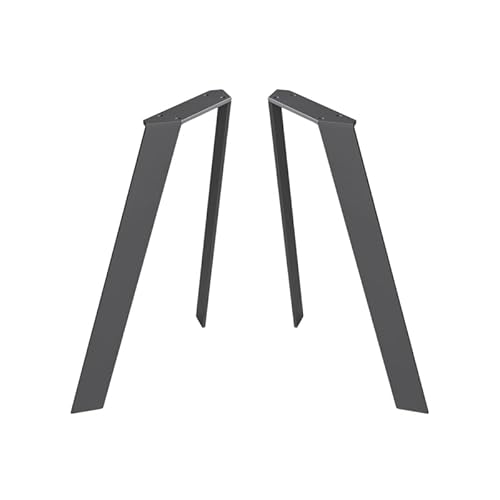 modernLOFTart Tischbeine Metall Tischkufen 2 Stück - Tischgestell Metall aus 1cm Dickem Flachstahl Gefertigt - Tischfüße für Couchtisch, Bank Tisch, Couchtisch Füße von modernLOFTart