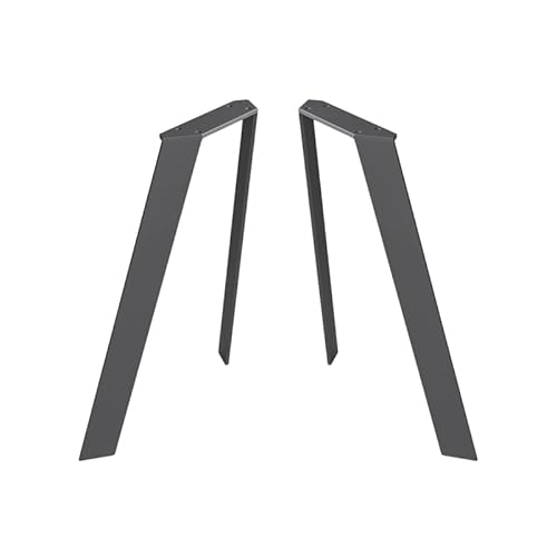 modernLOFTart Tischbeine Metall Tischkufen 2 Stück - Tischgestell Metall aus 1cm Dickem Flachstahl Gefertigt - Tischfüße für Couchtisch, Bank Tisch, Couchtisch Füße von modernLOFTart
