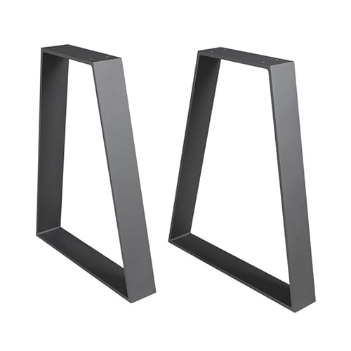 modernLOFTart Tischbeine Metall Tischkufen 2 Stück - Tischgestell Metall aus 1cm Dickem Flachstahl Gefertigt - Tischfüße für Couchtisch, Bank Tisch, Couchtisch Füße von modernLOFTart