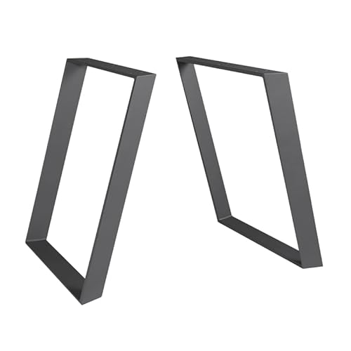 modernLOFTart Tischbeine Metall Tischkufen 2 Stück - Tischgestell Metall aus 1cm Dickem Flachstahl Gefertigt - Tischfüße für Couchtisch, Bank Tisch, Couchtisch Füße von modernLOFTart