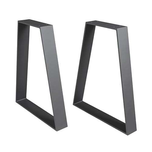 modernLOFTart Tischbeine Metall Tischkufen 2 Stück - Tischgestell Metall aus 1cm Dickem Flachstahl Gefertigt - Tischfüße für Couchtisch, Bank Tisch, Couchtisch Füße von modernLOFTart