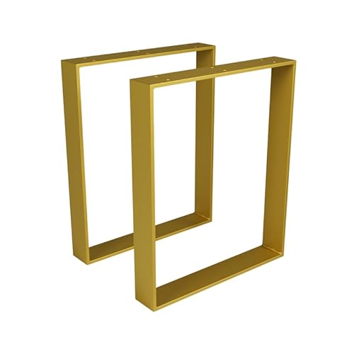 modernLOFTart Tischbeine Metall Tischkufen 2 Stück - Tischgestell Metall aus 1cm Dickem Flachstahl Gefertigt - Tischfüße für Esstisch, Schreibtischbeine, Konferenztisch Füße von modernLOFTart