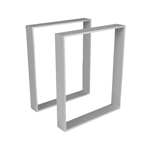 modernLOFTart Tischbeine Metall Tischkufen 2 Stück - Tischgestell Metall aus 1cm Dickem Flachstahl Gefertigt - Tischfüße für Esstisch, Schreibtischbeine, Konferenztisch Füße von modernLOFTart