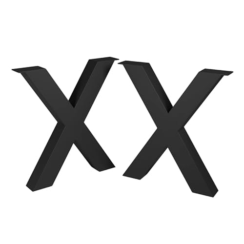 modernLOFTart Tischbeine Metall Tischkufen 2 Stück in X Form - Tischgestell Metall aus 8cm Dickem Pulverbeschichtet Gefertigt - Tischfüße für Esstisch, Schreibtischbeine, Konferenztisch Füße modernLOFTart Tischbeine Metall Tischkufen 2 Stück in X Form - Tischgestell Metall aus 8cm Dickem Pulverbeschichtet Gefertigt - Tischfüße für Esstisch, Schreibtischbeine, Konferenztisch Füße von modernLOFTart