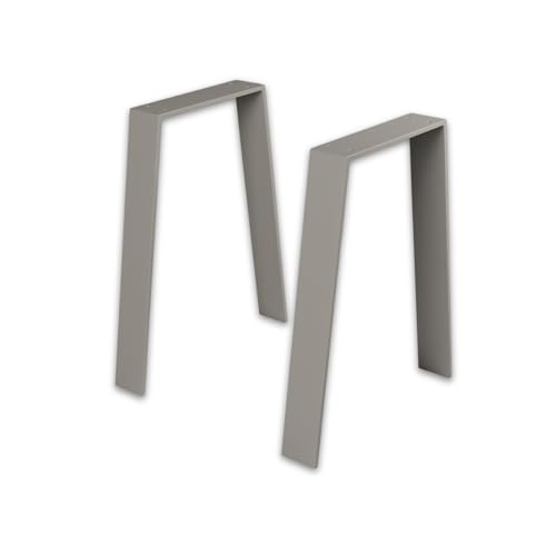 ModernLOFTart Tischbeine Metall Tischkufen 2 Stück in V Form - Tischgestell Metall aus 1cm Dickem Flachstahl Gefertigt - Tischfüße für Esstisch, Schreibtischbeine, Konferenztisch Füße von modernLOFTart