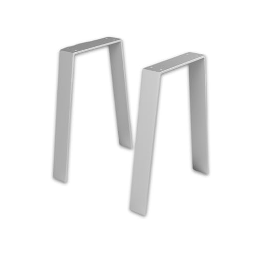 ModernLOFTart Tischbeine Metall Tischkufen 2 Stück in V Form - Tischgestell Metall aus 1cm Dickem Flachstahl Gefertigt - Tischfüße für Esstisch, Schreibtischbeine, Konferenztisch Füße von modern LOFT art