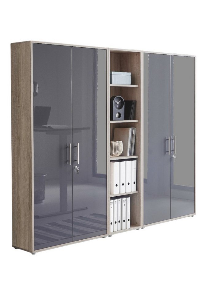 moebel-dich-auf Aktenschrank OFFICE EDITION (Set 10, Büroschrank abschließbar mit Metallgriffen) Made in Germany von moebel-dich-auf