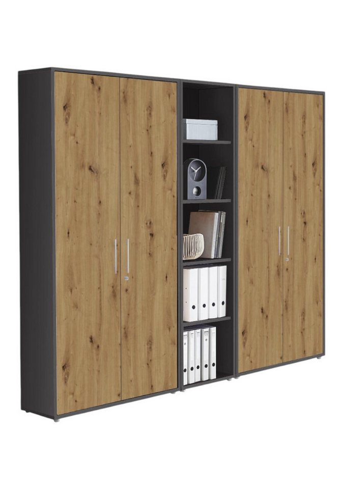moebel-dich-auf Aktenschrank OFFICE EDITION (Set 10, Büroschrank abschließbar mit Metallgriffen) Made in Germany von moebel-dich-auf