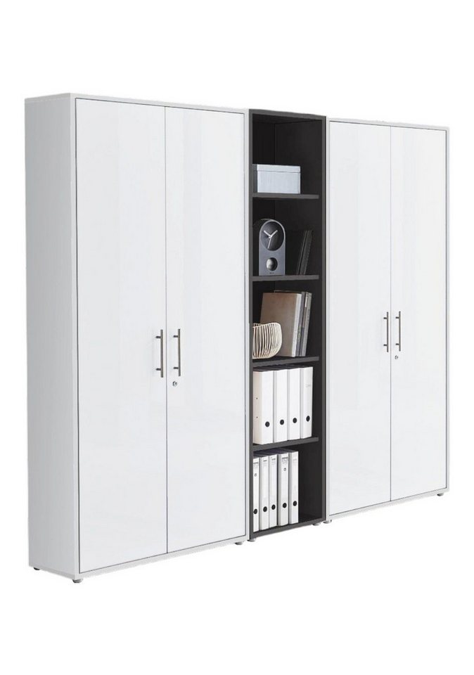 moebel-dich-auf Aktenschrank OFFICE EDITION (Set 10, Büroschrank abschließbar mit Metallgriffen) Made in Germany von moebel-dich-auf