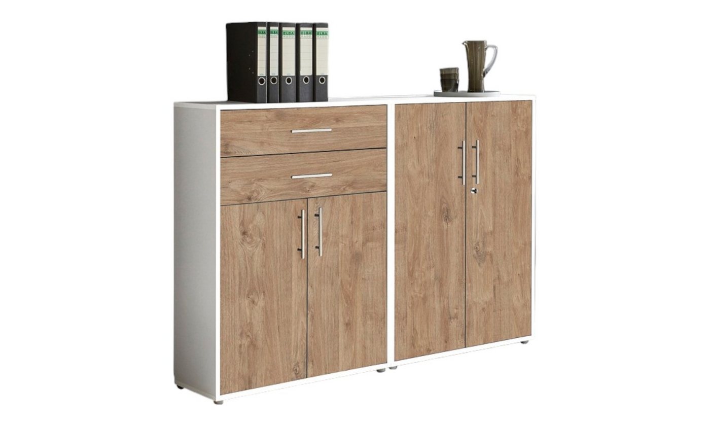 moebel-dich-auf Aktenschrank OFFICE EDITION (Set 12, abschließbar mit Metallgriffen) Made in Germany von moebel-dich-auf