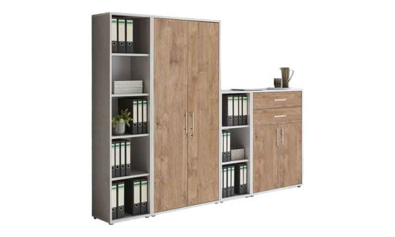 moebel-dich-auf Büromöbel-Set OFFICE EDITION, (Set 22, Aktenschrank, abschließbar, Metallgriffe), Made in Germany von moebel-dich-auf