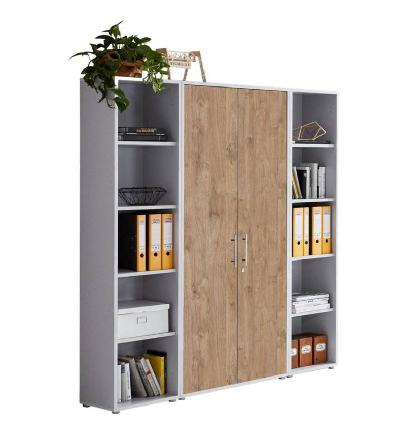 moebel-dich-auf Aktenschrank OFFICE EDITION (Set 3, abschließbar, Metallgriffe) Made in Germany von moebel-dich-auf