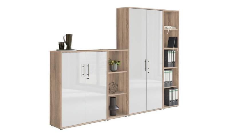 moebel-dich-auf Aktenschrank OFFICE EDITION (Set 4, abschließbar, Metallgriffen) Made in Germany von moebel-dich-auf