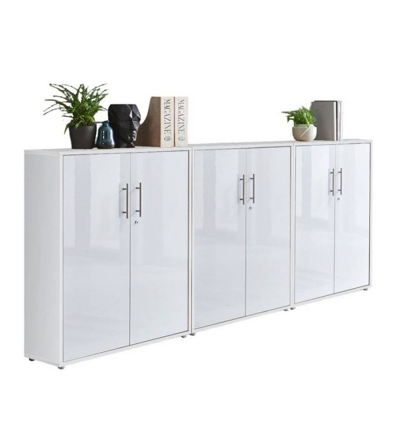 moebel-dich-auf Aktenschrank OFFICE EDITION (Set 9, Büroschrank abschließbar mit Metallgriffen) Made in Germany von moebel-dich-auf