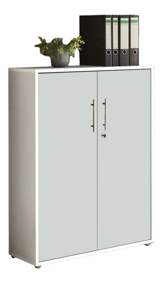 moebel-dich-auf Aktenschrank OFFICE EDITION (abschließbar, Metallgriffe, 3 Fächer) Made in Germany von moebel-dich-auf