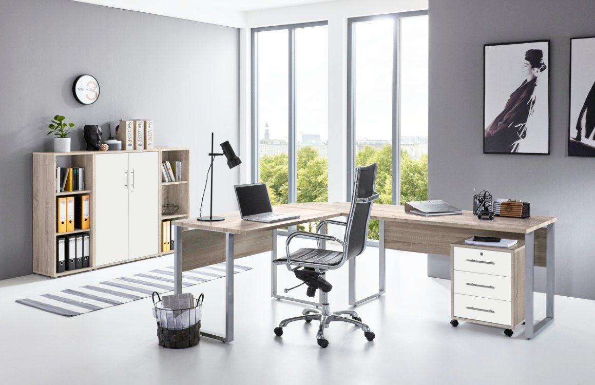 moebel-dich-auf Büromöbel-Set OFFICE EDITION, (Büromöbel abschließbar, Made in Germany, Set 2) von moebel-dich-auf