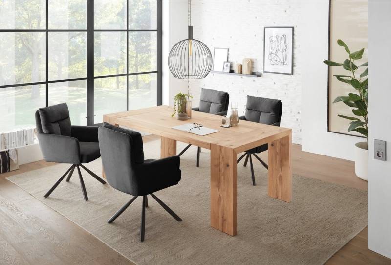 moebel-dich-auf Esszimmer-Set Alassio, (Set, 5-St., Tisch mit 4 oder 6 Stühlen), bestehend aus 4 oder 6 Sesseln und 1 Tisch, mit bequemer Polsterung von moebel-dich-auf