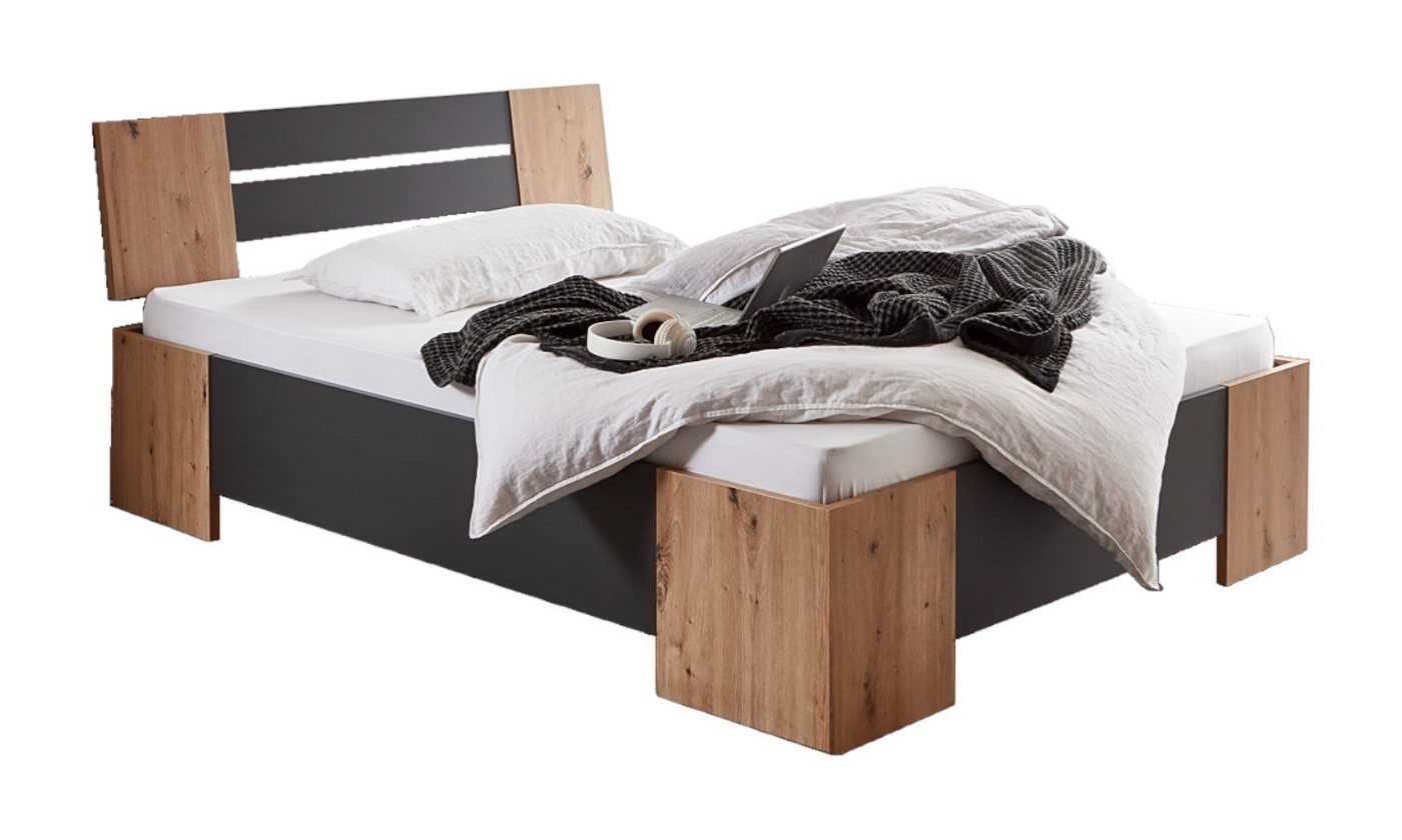 moebel-dich-auf Futonbett LINZ (Bett 140x200, in verschiedenen Farben), Made in Germany, optional mit Rollrost von moebel-dich-auf