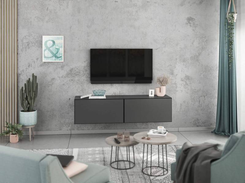 moebel-dich-auf Lowboard VARIANTO 1 (2 tlg., 152 cm breit, TV-Schrank bestehend aus 2 Schränken mit Klappe), stehend und hängend von moebel-dich-auf