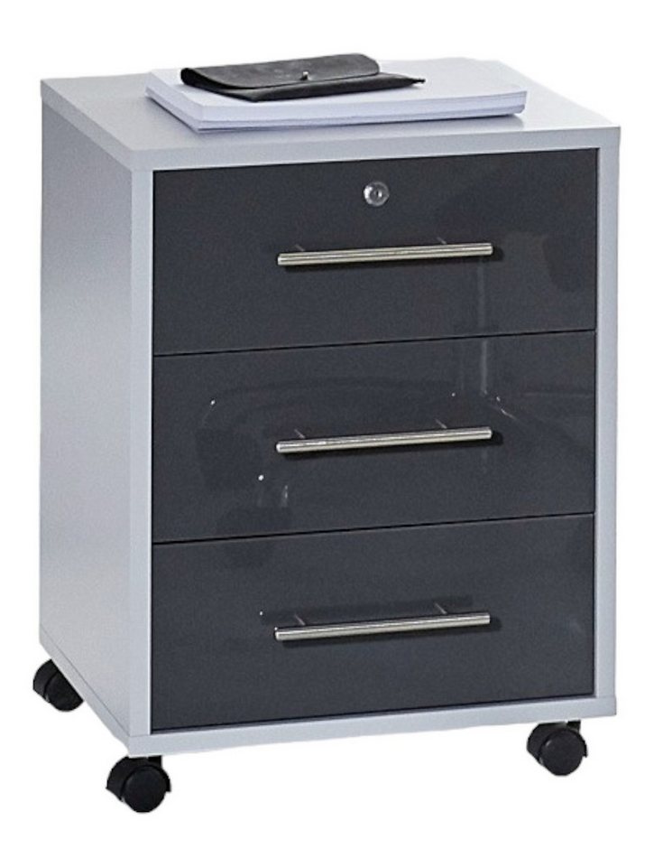 moebel-dich-auf Rollcontainer OFFICE EDITION, Metallgriffe, 1 Schubkasten abschließbar moebel-dich-auf Rollcontainer OFFICE EDITION, Metallgriffe, 1 Schubkasten abschließbar von moebel-dich-auf