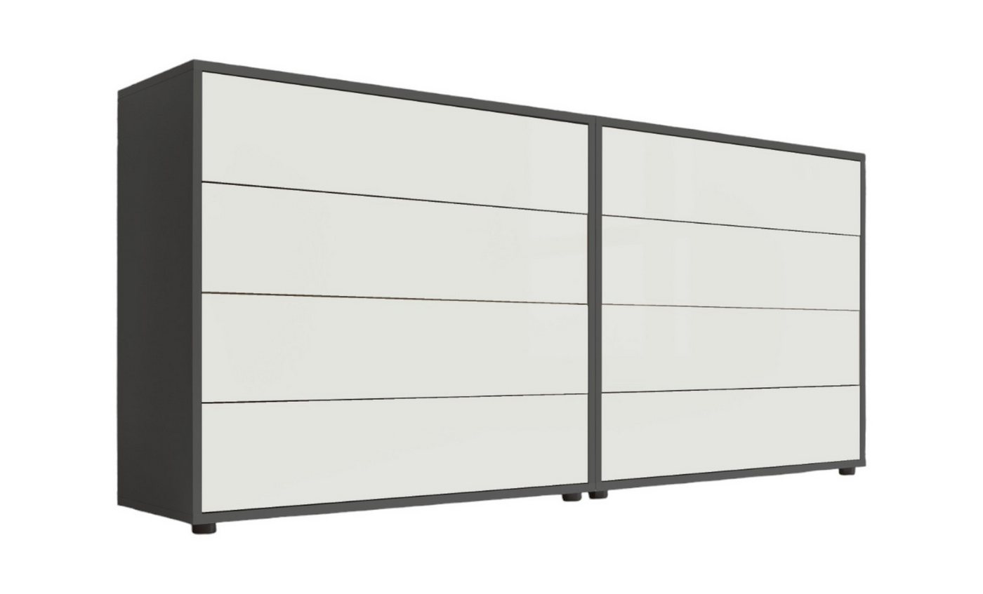 moebel-dich-auf Sideboard BEN Set 1 (8 Schubkästen, in verschiedenen Farben), Push-to-open-Funktion von moebel-dich-auf