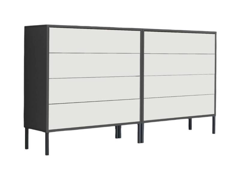 moebel-dich-auf Sideboard BEN Set 1 (mit 8 Metallfüßen, in verschiedenen Farben), Push-to-open-Funktion von moebel-dich-auf