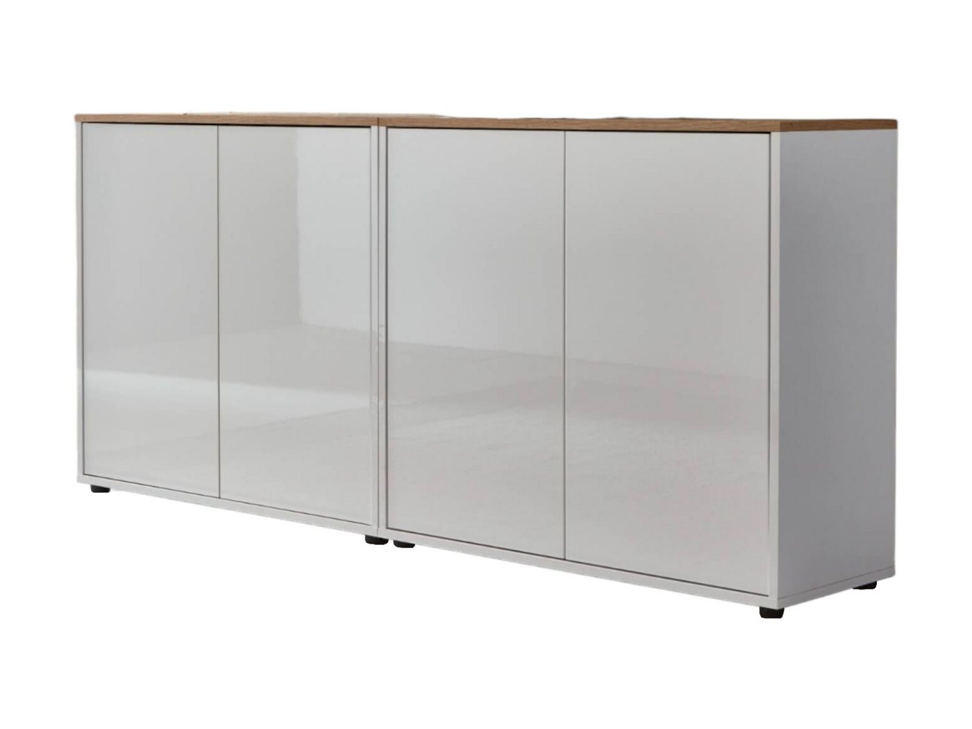 moebel-dich-auf Sideboard BEN Set 2 (4 Türen, in verschiedenen Farben), Push-to-open-Funktion von moebel-dich-auf