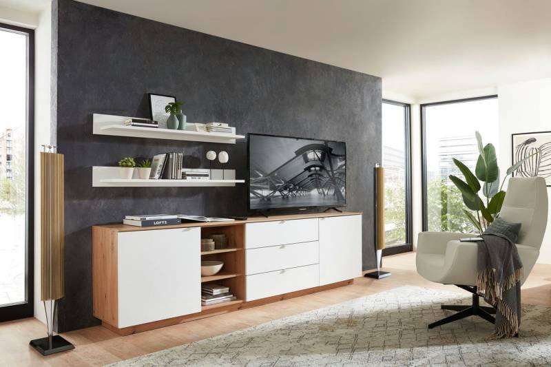 moebel-dich-auf Sideboard KORE 2 (in verschiedenen Farben und Ausführungen, TV-Sideboard + 2 Wandboards), Soft-Close-Funktion von moebel-dich-auf