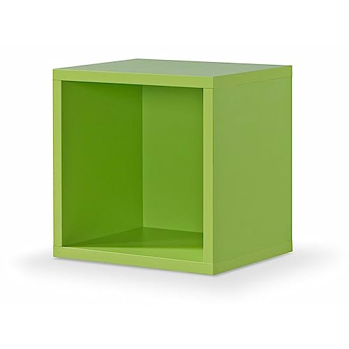 moebel-dich-auf Standregal Cube 1er Regallwürfel, Montage per Click-System Werkzeuglos (grün) von moebel-dich-auf