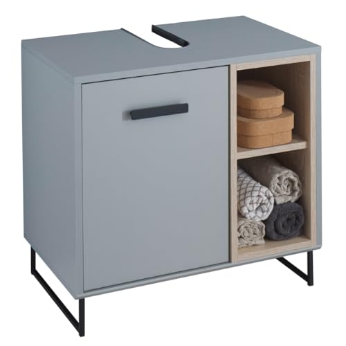 moebel-dich-auf Waschbeckenunterschrank Tours Badschrank Waschtischunterschrank 65 cm Grau/Rahmen Sonoma moebel-dich-auf Waschbeckenunterschrank Tours Badschrank Waschtischunterschrank 65 cm Grau/Rahmen Sonoma von moebel-dich-auf