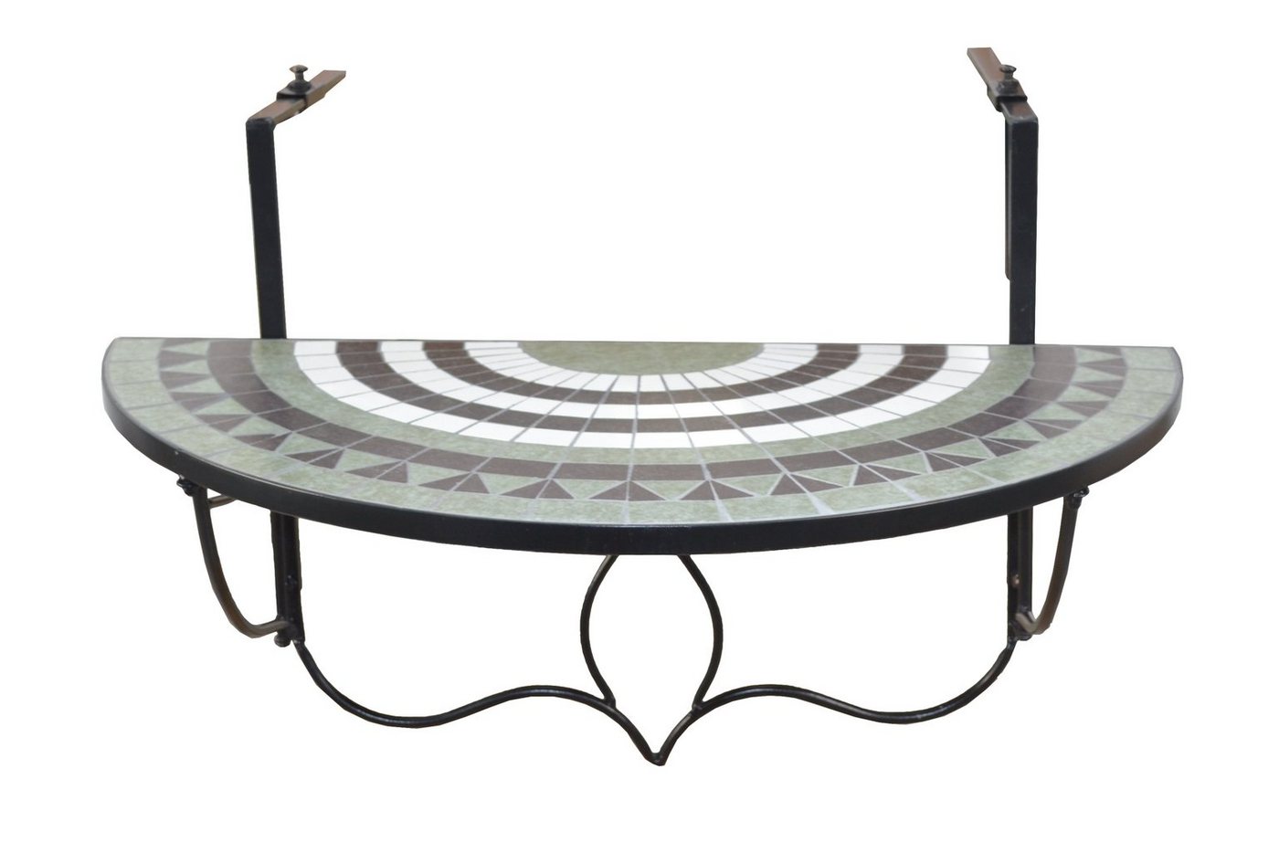 moebel-direkt-online Balkonhängetisch Bodo (1-St., 1 Tisch), Tischplatte aus Mosaikstücken in grün von moebel-direkt-online