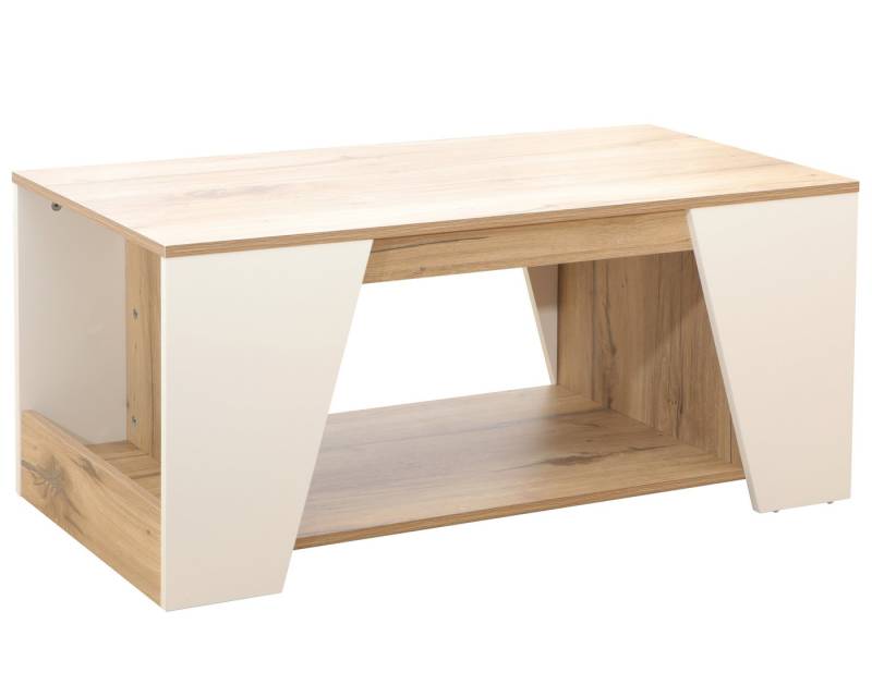 moebel-direkt-online Couchtisch Mit seitlichen Ablagen von moebel-direkt-online