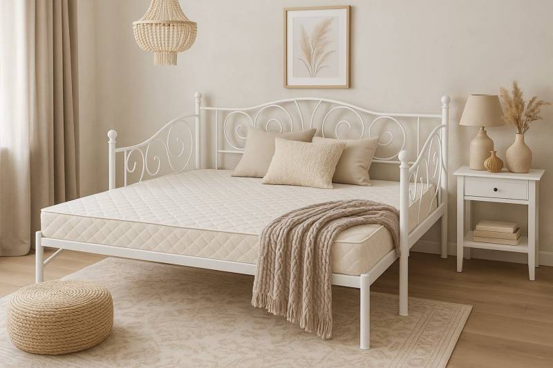 moebel-direkt-online Daybed Metallbett Daybett mit Gästebett in zwei Farben von moebel-direkt-online