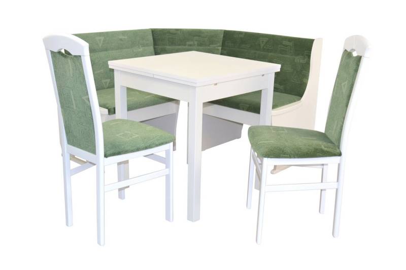 moebel-direkt-online Eckbankgruppe 4tlg. Eckbankgruppe in zwei Farben, (Spar-Set, 4tlg. Set), Stühle aus Massivholz von moebel-direkt-online