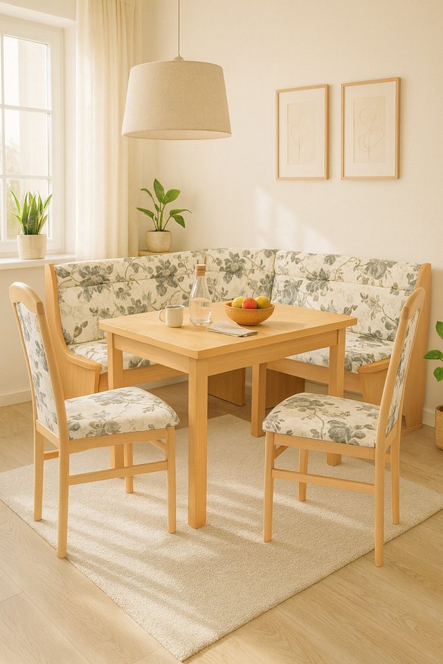 moebel-direkt-online Eckbankgruppe Anja, (Spar-Set, 4tlg-Set), Sitzflächen mit hochwertiger Gasdruckfeder von moebel-direkt-online