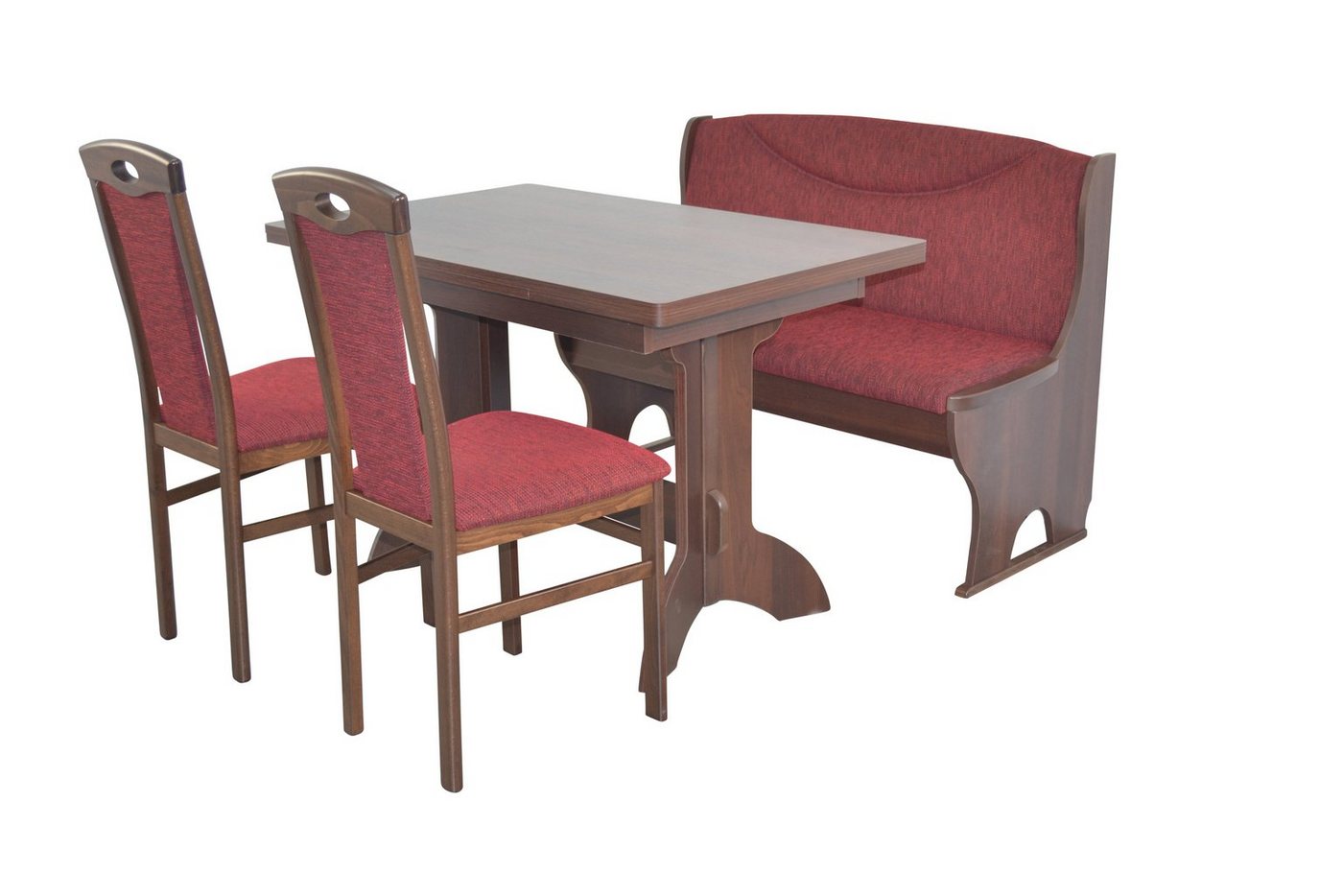 moebel-direkt-online Essgruppe 4teilige Sitzgruppe bestehend aus einen Esstisch, Sitzbank, 2 Stühlen, (Spar-Set, 4teiliges Tischset), Sitzbank mit Stauraumfunktion von moebel-direkt-online