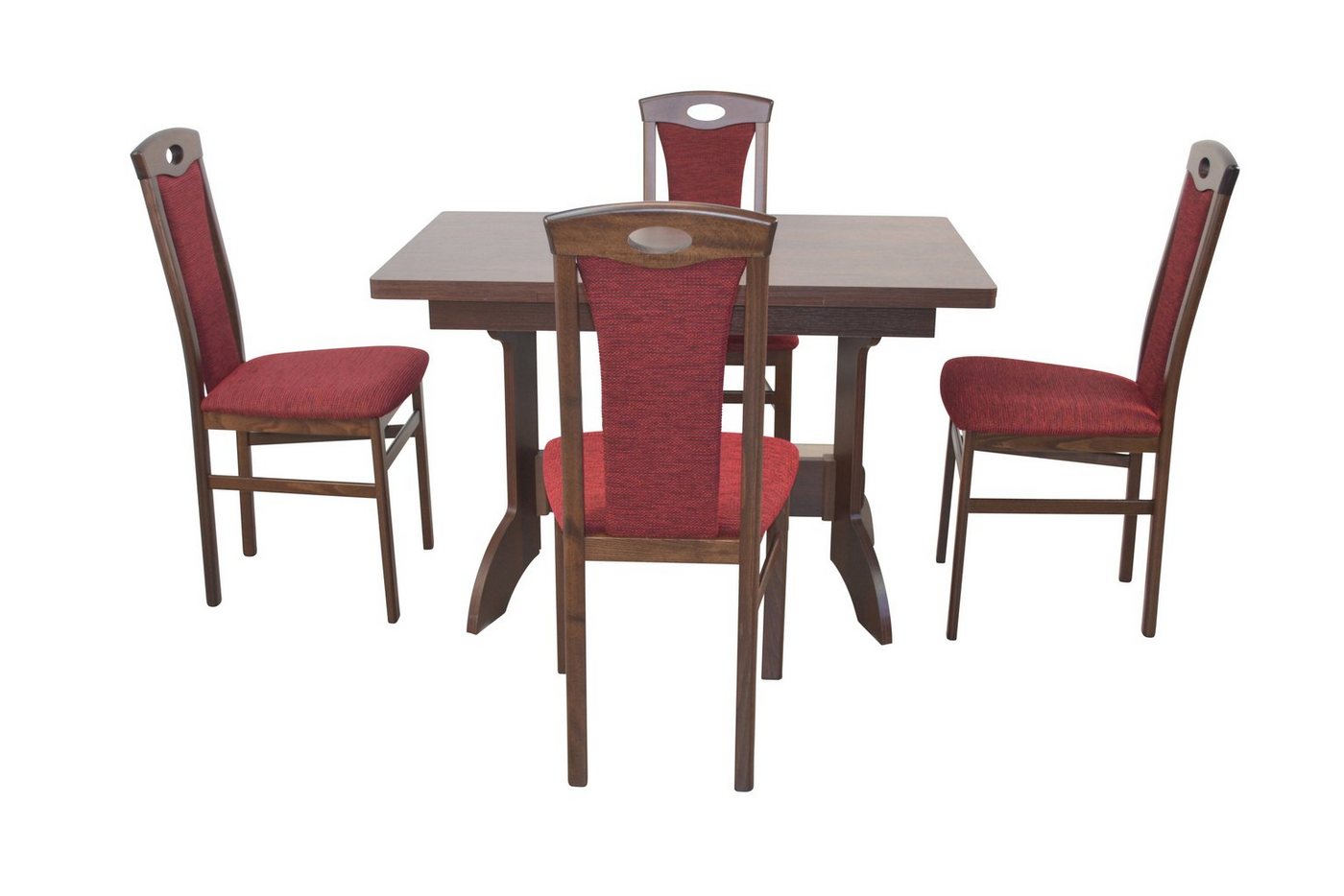 moebel-direkt-online Essgruppe 5teilige Tischgruppe, bestehend aus Esstisch ausziehbar und 4 Stühlen, (Spar-Set, 5teiliges Set) von moebel-direkt-online