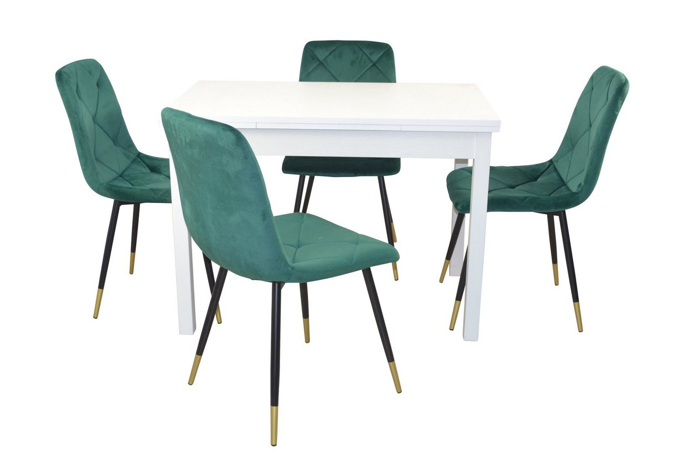 moebel-direkt-online Essgruppe 5teilige Tischgruppe bestehend aus Esstisch ausziehbar und 4 Stühlen, (Spar-Set, 5tlg. Set) von moebel-direkt-online