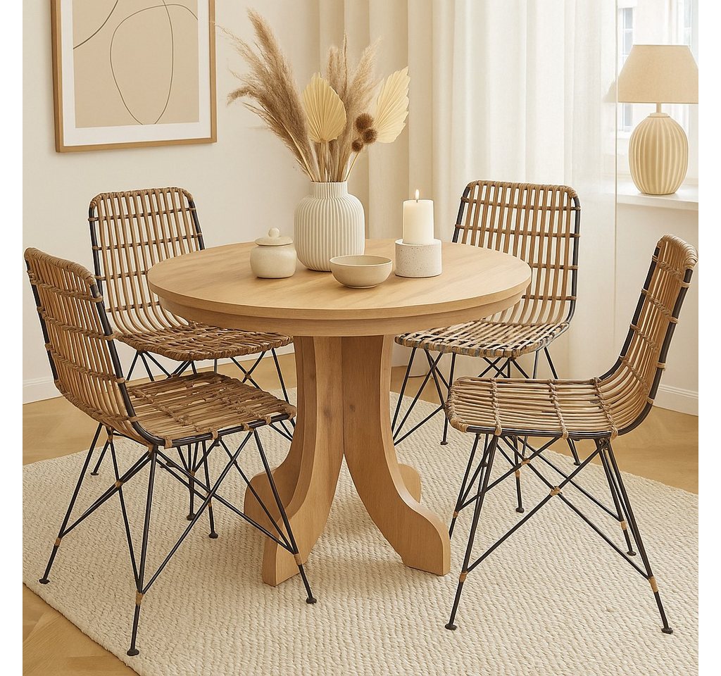 moebel-direkt-online Essgruppe 5tlg. Tischgruppe wahlweise mit Sitzkissen oder ohne Sitzkissen moebel-direkt-online Essgruppe 5tlg. Tischgruppe wahlweise mit Sitzkissen oder ohne Sitzkissen von moebel-direkt-online