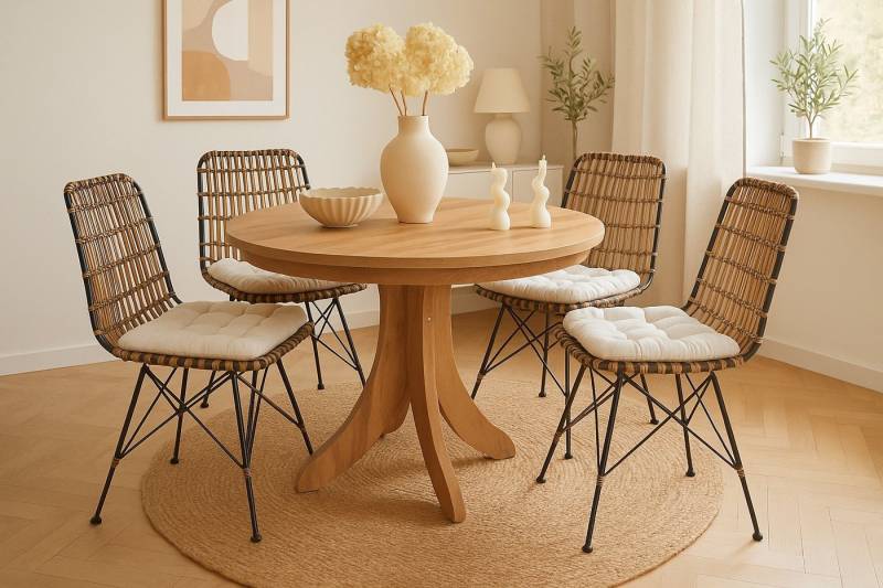 moebel-direkt-online Essgruppe 5tlg. Tischgruppe wahlweise mit Sitzkissen oder ohne Sitzkissen moebel-direkt-online Essgruppe 5tlg. Tischgruppe wahlweise mit Sitzkissen oder ohne Sitzkissen von moebel-direkt-online