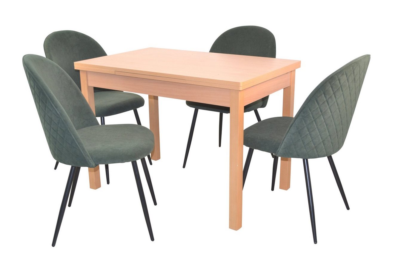 moebel-direkt-online Essgruppe Nala, (Spar-Set, 5tlg. Set (Esstisch ausziehbar mit 4 Stühlen) von moebel-direkt-online