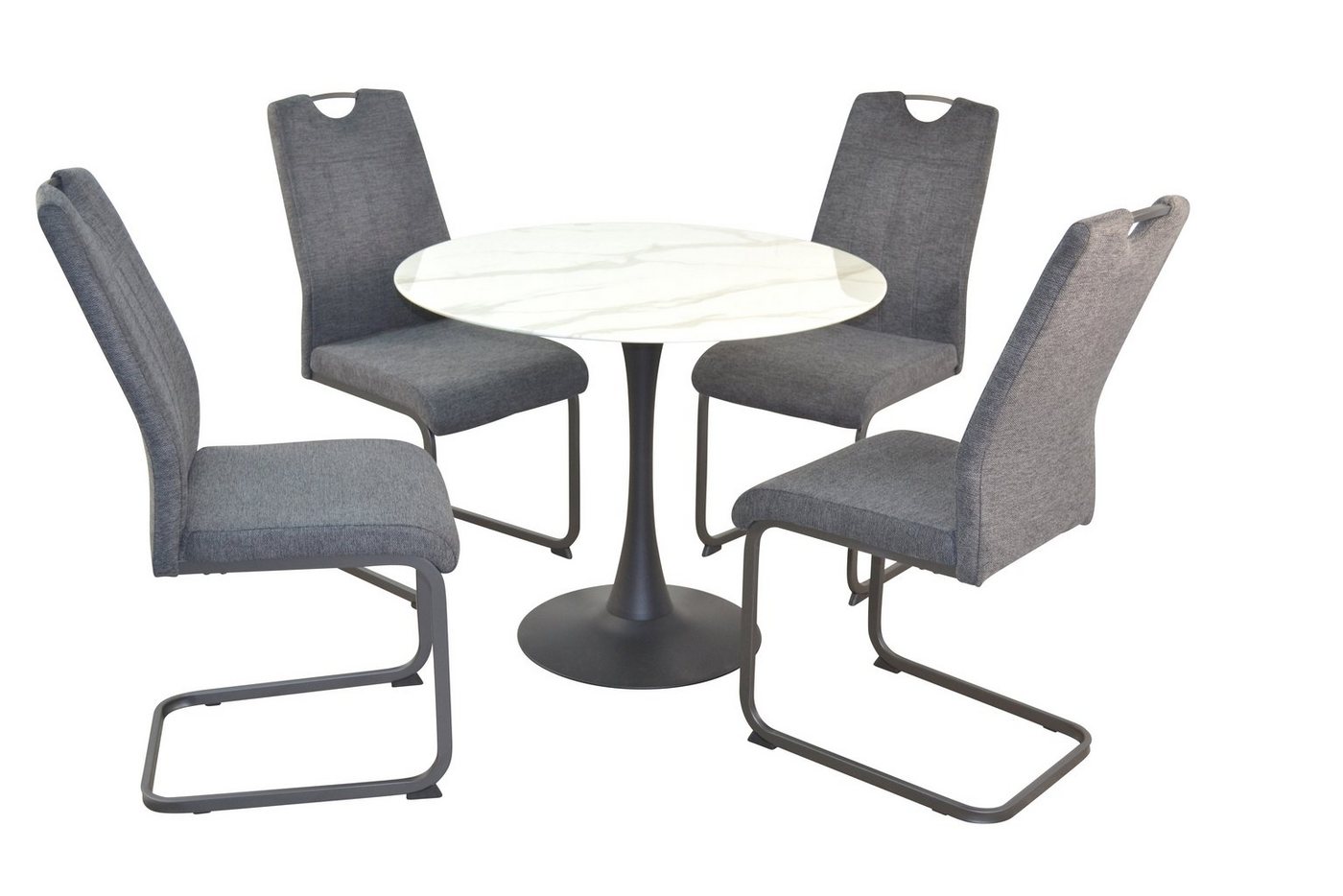 moebel-direkt-online Essgruppe Tischgruppe 5teilig, bestehend aus Esstisch und 4 Stühlen, (Spar-Set, 5teiliges Set) von moebel-direkt-online