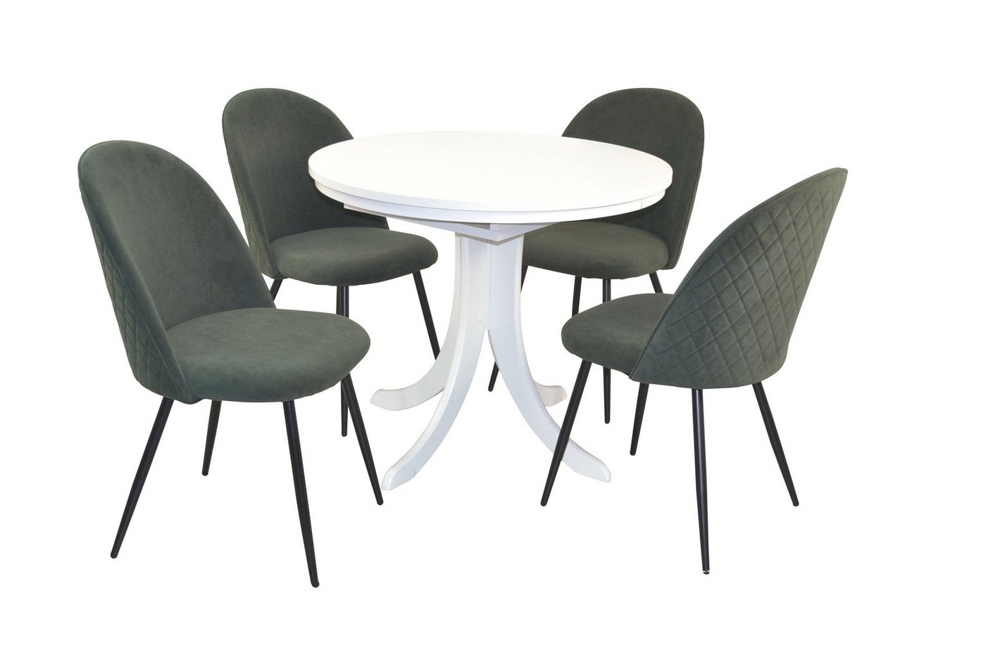 moebel-direkt-online Essgruppe Tischgruppe 5teilig, bestehend aus Esstisch und 4 Stühlen von moebel-direkt-online