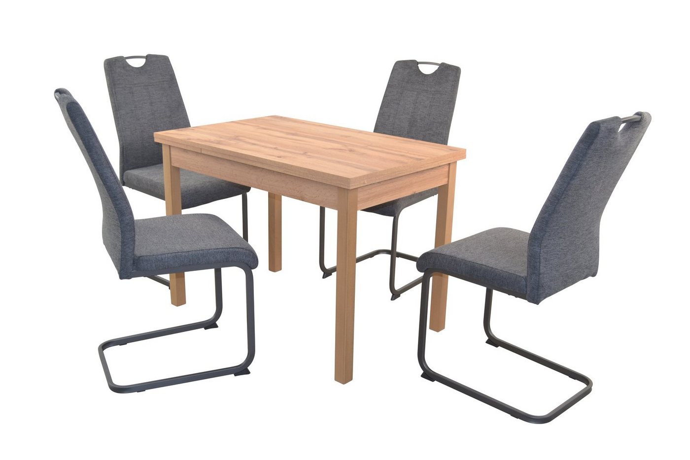 moebel-direkt-online Essgruppe Tischgruppe 5teilig bestehend aus einen Esstisch und 4 Stühlen, (Spar-Set, 5teiliges Set) von moebel-direkt-online