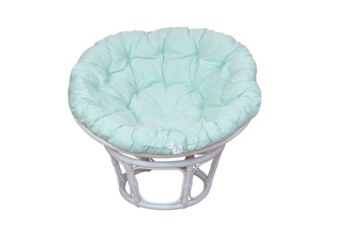 moebel-direkt-online Loungesessel Anja (Papasansessel mit bequemer Kissenauflage, Papasansessel mit Kissenauflage), handgeflochten von moebel-direkt-online